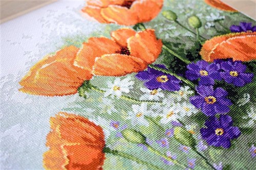 Poppies Counted Cross-Stitch Kit