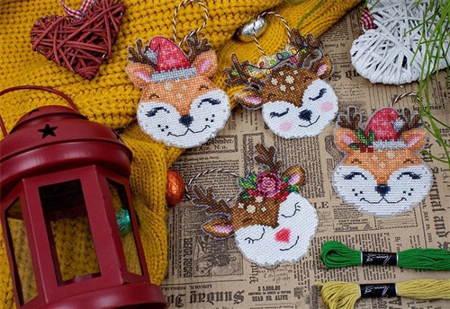 Foxes And Deer Cross-Stitch Kit