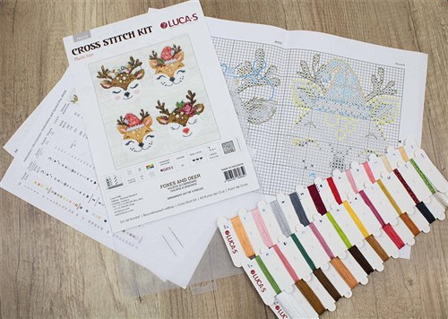 Foxes And Deer Cross-Stitch Kit