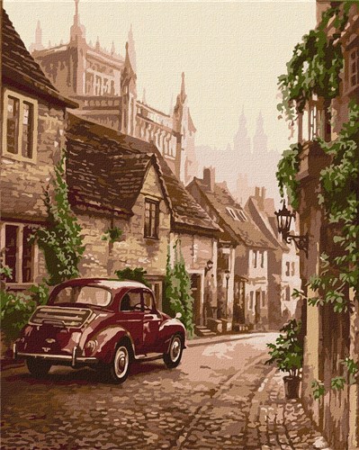 The Old Town Paint By Numbers Kit