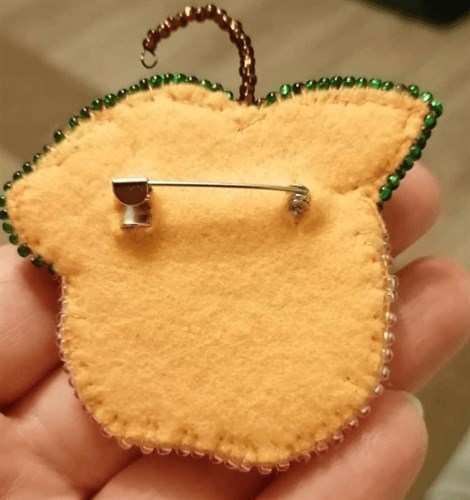 Apricot Brooch Beadwork Kit