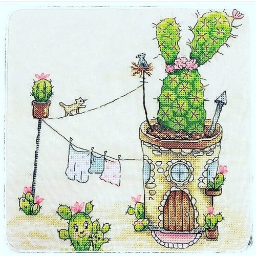 Cactus Cross-Stitch Kit