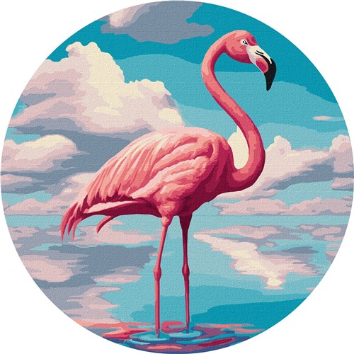 Exquisite Flamingo Paint By Numbers Kit