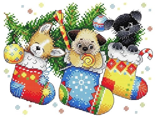 New Year Surprise Cross Stitch Kit