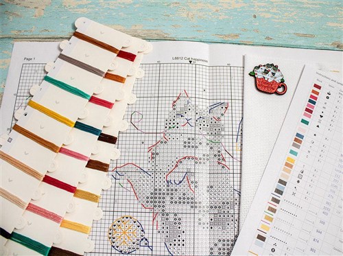 Cat's Happiness Cross Stitch Kit