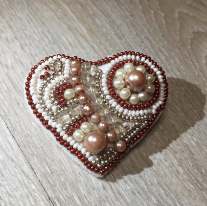 Gingerbread Brooch Beadwork Kit