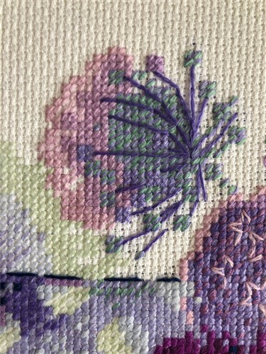 Purple Allium Cross Stitch Kit
