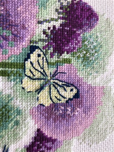 Purple Allium Cross Stitch Kit