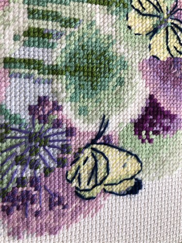 Purple Allium Cross Stitch Kit