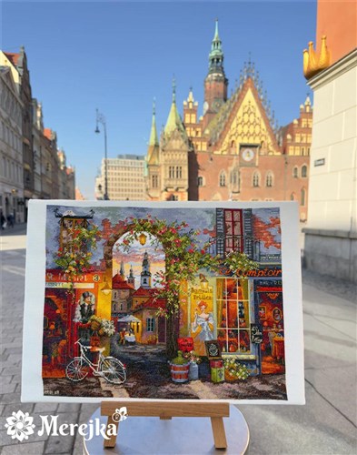 French Cafe Cross-Stitch Kit