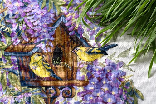 Wisteria Cross-Stitch Kit