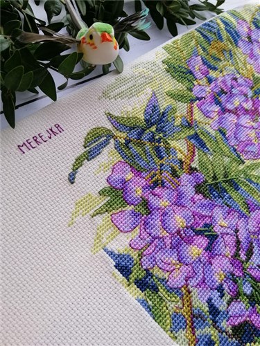 Wisteria Cross-Stitch Kit