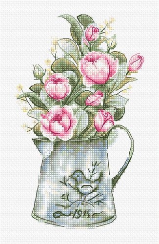 Bouquet With Roses Cross-Stitch Kit
