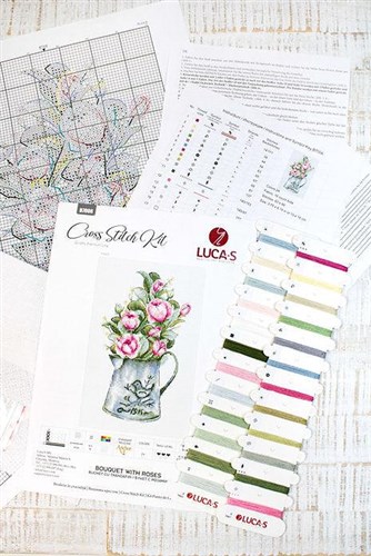 Bouquet With Roses Cross-Stitch Kit