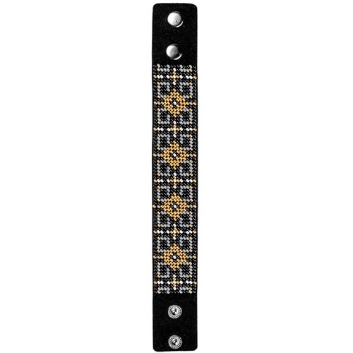 Artificial Leather Bead Bracelet Embroidery Kit