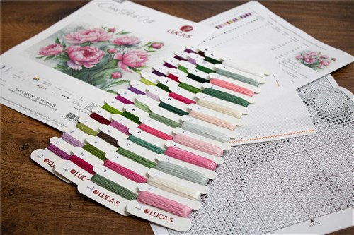 The Charm Of Peonies Cross-Stitch Kit