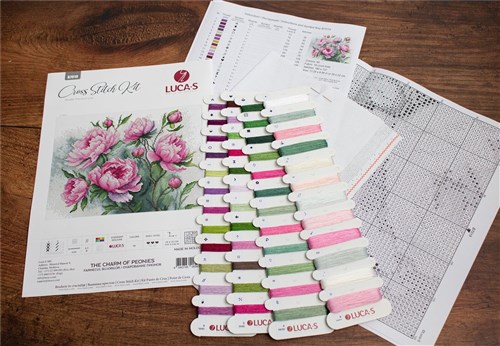 The Charm Of Peonies Cross-Stitch Kit