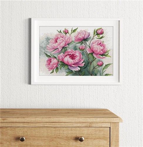 The Charm Of Peonies Cross-Stitch Kit