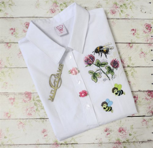 Bee Cross Stitch On Clothes Kit