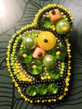 Bright Cactus Beadwork Brooch Kit