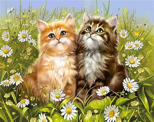 Summer Kittens Diamond Painting Kit