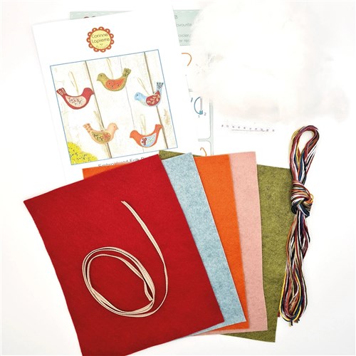Folk Birds From Felt Craft Kit