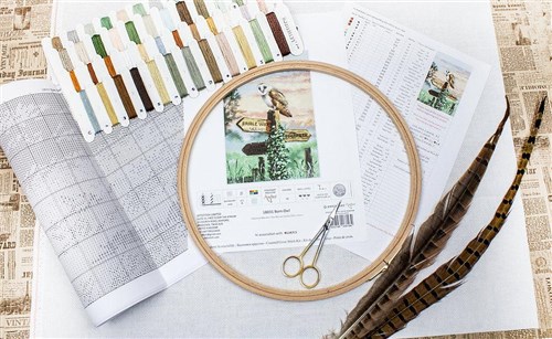 Barn Owl Cross Stitch Kit