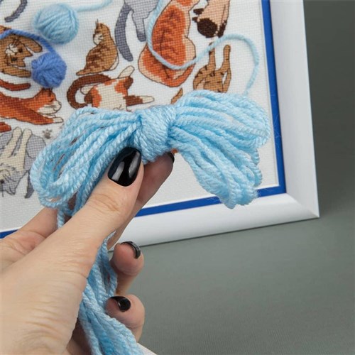 Game Of Cats Cross Stitch Kit