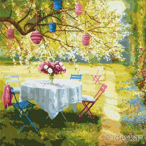 Paint By Numbers Kit Spring Lanterns