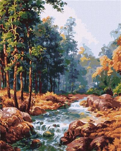Paint By Numbers Kit Carpathian Watershed