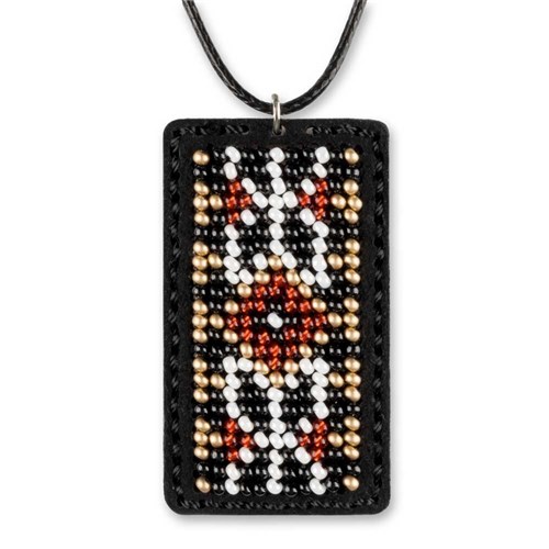 Artificial Leather Pendant Bead Embroidery Kit