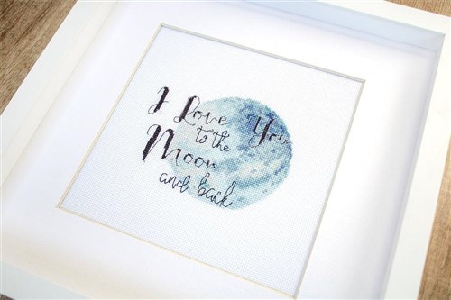 Cross Stitch Kit Love You To The Moon