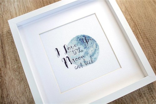 Cross Stitch Kit Love You To The Moon