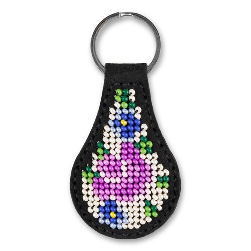 Artificial Leather Key Ring Bead Embroidery Kit
