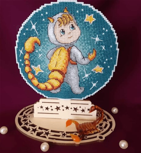 Zodiac Signs - Scorpio Plastic Canvas Cross Stitch Kit