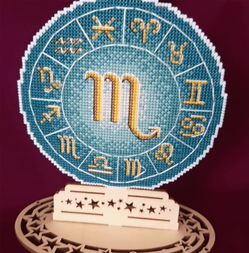 Zodiac Signs - Scorpio Plastic Canvas Cross Stitch Kit