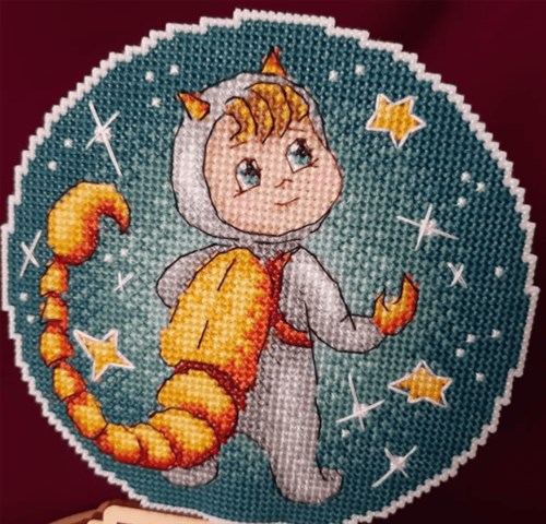 Zodiac Signs - Scorpio Plastic Canvas Cross Stitch Kit