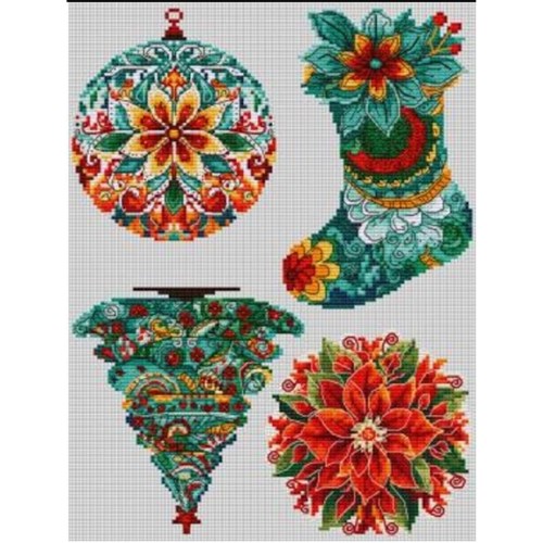 Winter Decorations Cross Stitch Kit