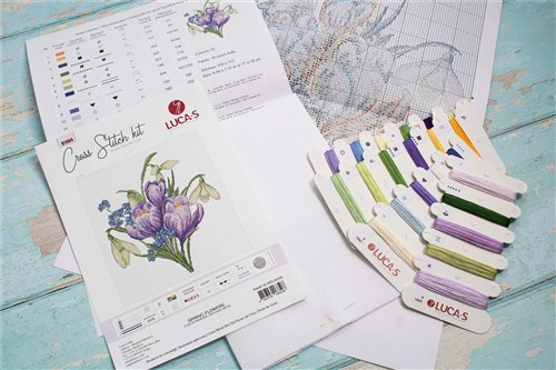 Spring Flowers Cross Stitch Kit