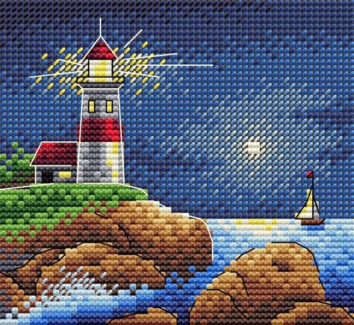 Moonlit Night Cross Stitch Kit
