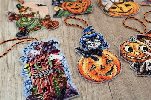 Cross Stitch Kit Halloween Ornaments
