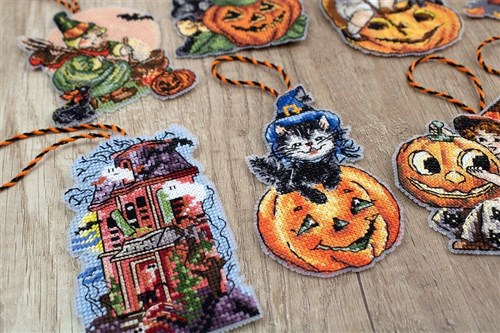 Cross Stitch Kit Halloween Ornaments