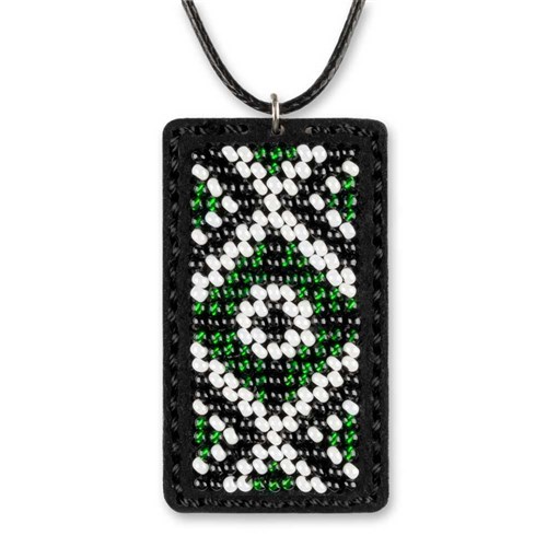 Artificial Leather Pendantt Bead Embroidery Kit