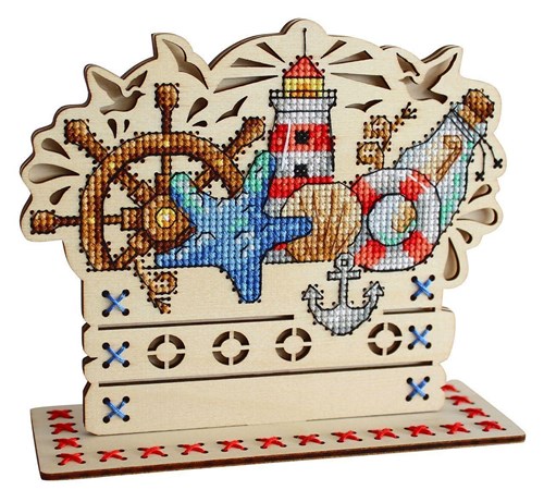 Sea Treasures Cross Stitch Kit On Plywood