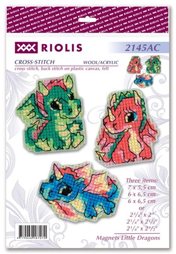 Little Dragons Cross Stitch Kit