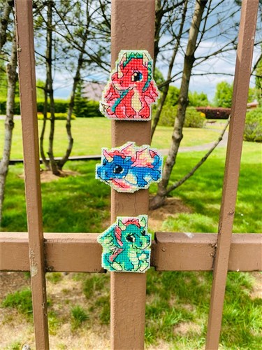 Little Dragons Cross Stitch Kit
