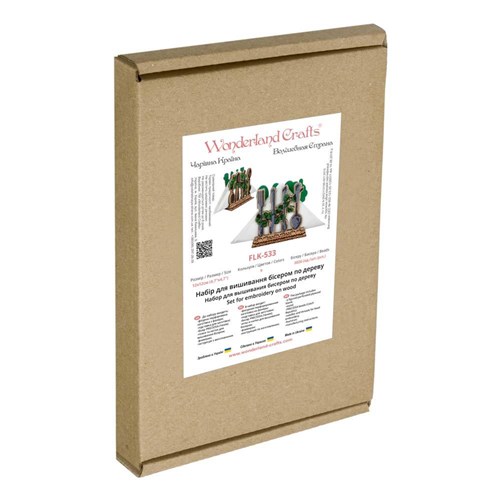Napkin Holder Beadwork Kit On Wood
