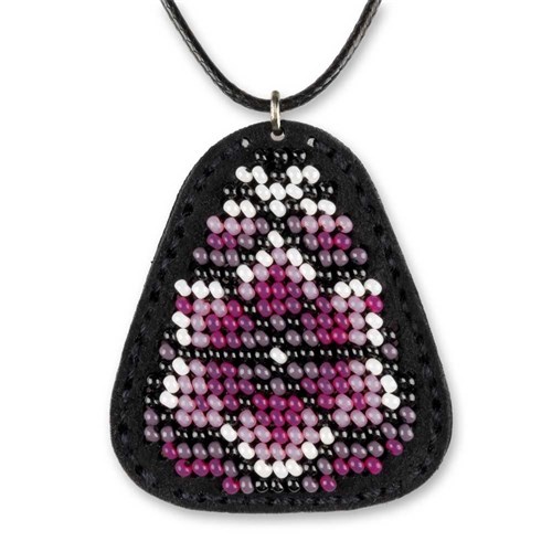 Artificial Leather Pendant Bead Embroidery Kit