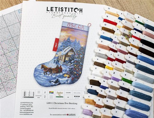 Christmas Eve Stocking Cross Stitch Kit