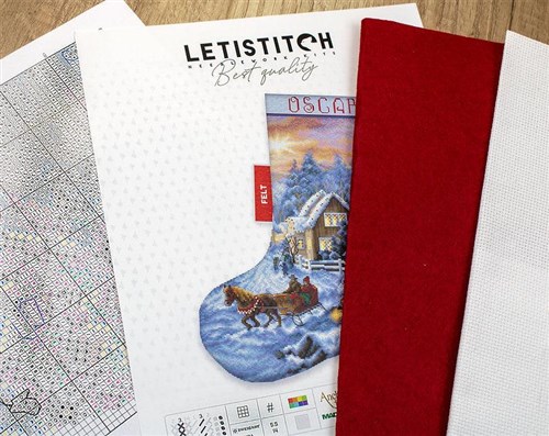 Christmas Eve Stocking Cross Stitch Kit